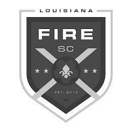LOUISIANA FIRE SC EST. 2010 logo