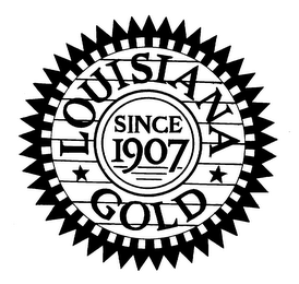 LOUISIANA GOLD SINCE 1907 logo