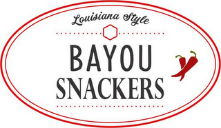 LOUISIANA STYLE BAYOU SNACKERS logo