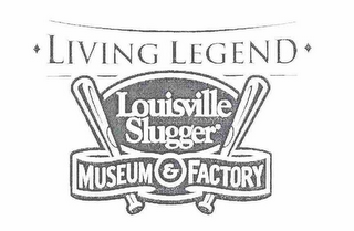 LOUISVILLE SLUGGER MUSEUM & FACTORY LIVING LEGEND logo