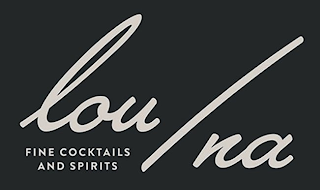 LOU/NA FINE COCKTAILS AND SPIRITS logo