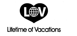 LOV LIFETIME OF VACATIONS logo