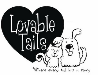 LOVABLE TAILS WHERE EVERY TAIL HAS A STORY logo