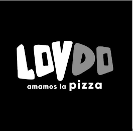 LOVDO AMAMOS LA PIZZA logo