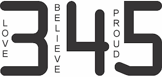 LOVE 3 BELIEVE 4 PROUD 5
