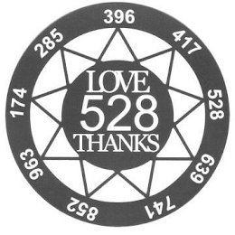 LOVE 528 THANKS 396 417 528 639 741 852963 174 285 logo