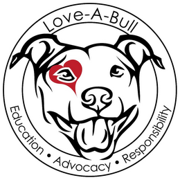 LOVE-A-BULL EDUCATION ADVOCACY RESPONSIBILITY logo