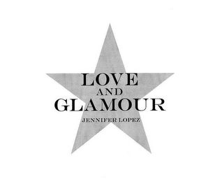 LOVE AND GLAMOUR JENNIFER LOPEZ logo