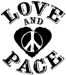LOVE AND PACE logo