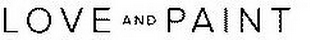 LOVE AND PAINT logo