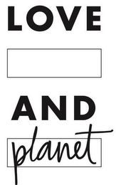 LOVE AND PLANET logo