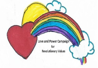 LOVE AND POWER CAMPAIGN FOR REVOLUTIONARY VALUES logo