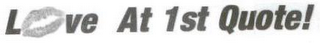 LOVE AT 1ST QUOTE! logo