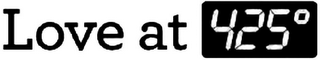 LOVE AT 425° logo