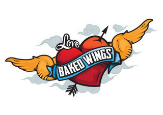 LOVE BAKED WINGS logo