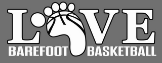 LOVE BAREFOOT BASKETBALL logo