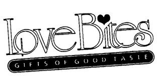 LOVE BITES GIFTS OF GOOD TASTE logo