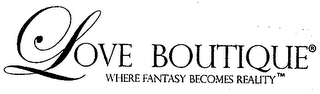 LOVE BOUTIQUE WHERE FANTASY BECOMES REALITY logo