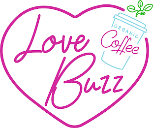 LOVE BUZZ ORGANIC COFFEE logo
