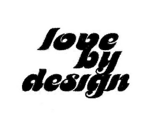 LOVE BY DESIGN logo