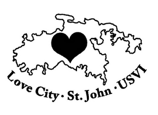 LOVE CITY · ST. JOHN · USVI logo