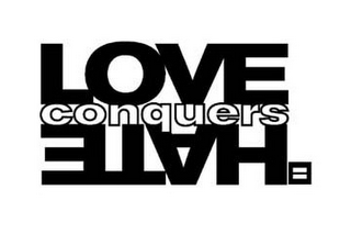LOVE CONQUERS HATE logo