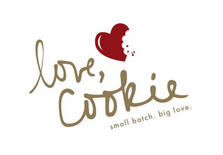 LOVE, COOKIE SMALL BATCH. BIG LOVE. logo