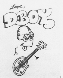 LOVE, DBOY. D-BOY logo