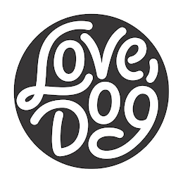 LOVE, DOG logo