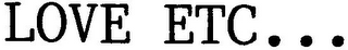 LOVE ETC... logo