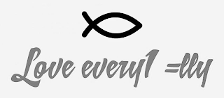 LOVE EVERY1 =LLY logo