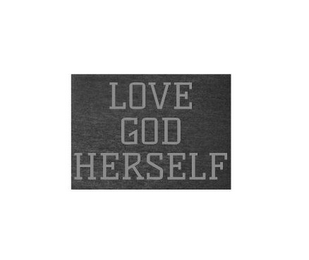 LOVE GOD HERSELF logo