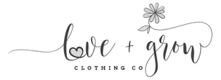 LOVE + GROW CLOTHING CO logo