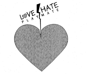 LOVE HATE PLAYMATE logo