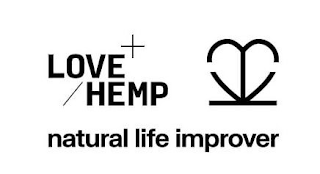 LOVE + / HEMP NATURAL LIFE IMPROVER logo