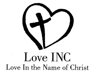 LOVE INC LOVE IN THE NAME OF CHRIST logo