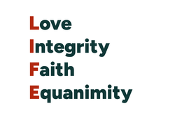 LOVE INTEGRITY FAITH EQUANIMITY logo