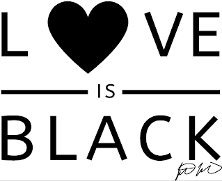 LOVE IS BLACK logo