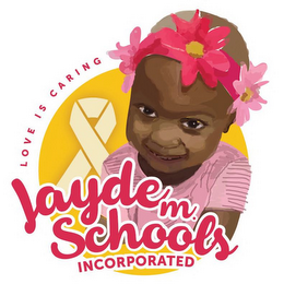 LOVE IS CARING JAYDE M SCHOOLS INCORPORATED logo