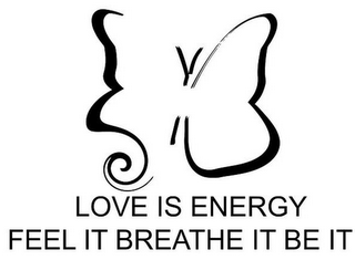 LOVE IS ENERGY FEEL IT BREATHE IT BE IT logo