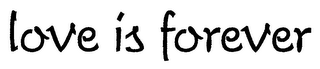 LOVE IS FOREVER logo