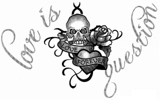 LOVE IS FOREVER LOVE IS QUESTION logo