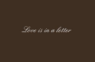 LOVE IS IN A LETTER logo