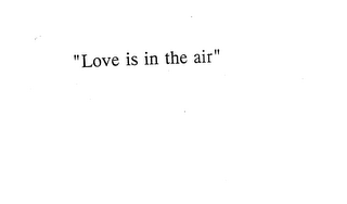 "LOVE IS IN THE AIR" logo