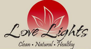 LOVE LIGHTS CLEAN · NATURAL · HEALTHY logo