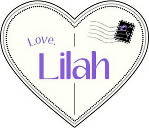 LOVE, LILAH logo