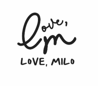 LOVE, M LOVE, MILO logo