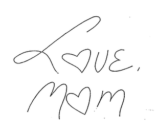 LOVE, MOM logo