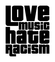 LOVE MUSIC HATE RACISM logo