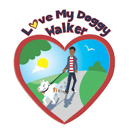 LOVE MY DOGGY WALKER logo